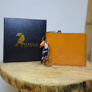 TIMCUI Tucán - Billetera de Cuero Curtido Vegetal con Caja Premium y Llavero exclusivo Gratis!!